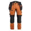 Pantalon artisan stretch STRIKER rouille/noir T38L - BL&Aring;KL&Auml;DER - 197011494099C144 pas cher