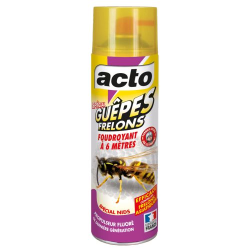 Aérosol spécial guêpes - frelons portée 6 m - 500 ml ACTO INSECTICIDES GUEP.1 photo du produit Principale L