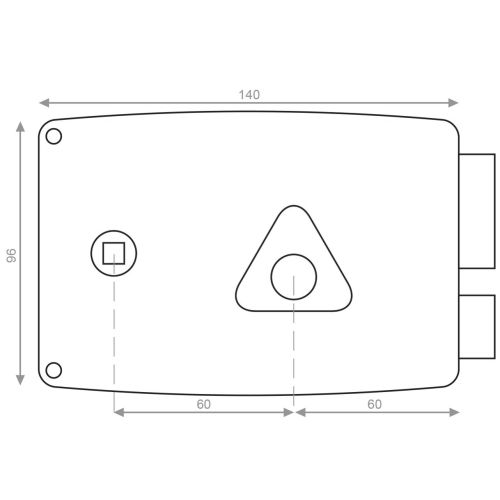 Monopoint en applique Héracles ERCY Y7+ varié horizontal photo du produit