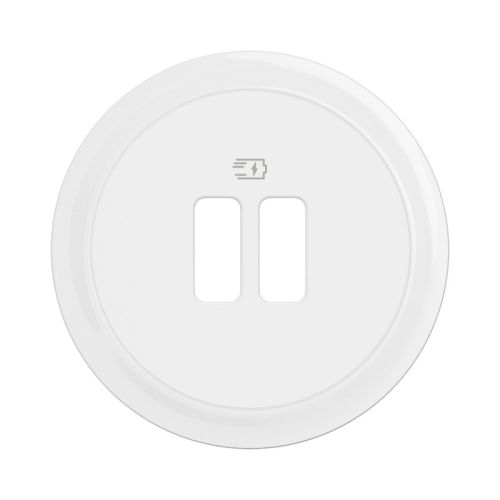 Enjoliveur CELIANE double prise USB blanc LEGRAND CB0154 photo du produit Secondaire 1 L
