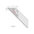 Profilé angle Vipanel 90° intérieur argent mat ROTH 1420000323 photo du produit Secondaire 1 S