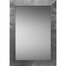 Miroir décoratif contemporain Pradel avec cadre strié argent - 276142 pas cher Principale M