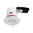 Support plafond BBC rond blanc avec douille automatique D 88 mm MIIDEX LIGHTING 7718 photo du produit Secondaire 1 S