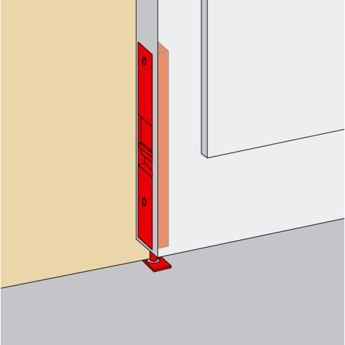 Verrou à entailler Jardinier Massard à levier 16x150mm acier laitonné avec gâche - JARDINIER MASSARD - 544100-1 pas cher Secondaire 1 L