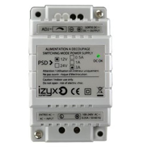 Alimentation rail DIN 12V 3A - PSD1203 pas cher