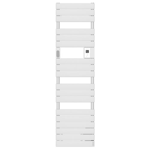 S&egrave;che-serviettes &eacute;lectrique connect&eacute; sans soufflerie 500W AD&Eacute;LIS &eacute;troit digital blanc carat - ATLANTIC - 861919 pas cher