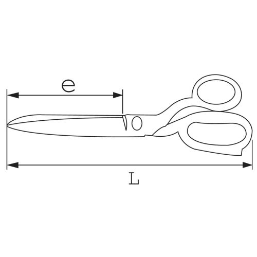 Ciseaux "coupeur américain" 245mm - SAM OUTILLAGE - 377-4 pas cher Secondaire 1 L