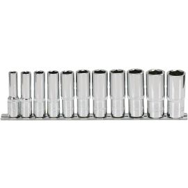 Jeu de 11 douilles 3/8 '' ULTIMATE® à 6 pans sur rail Ks Tools de 8 à 19 mm -  922.3845 photo du produit Principale M