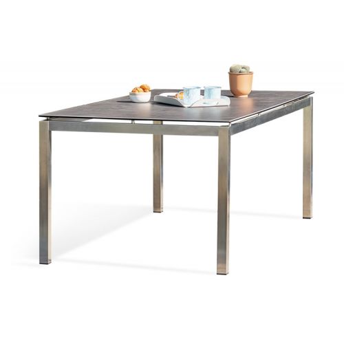 Table de jardin TORINO 200x100 gris - DCB GARDEN - TORINO-CER-TB200 pas cher Principale L