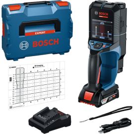 Scanner mural 18V Bosch Expert D-Tect 18V-200-17 C + 1 batterie 2 Ah + chargeur + coffret L-BOXX - 0601081605 photo du produit Principale M