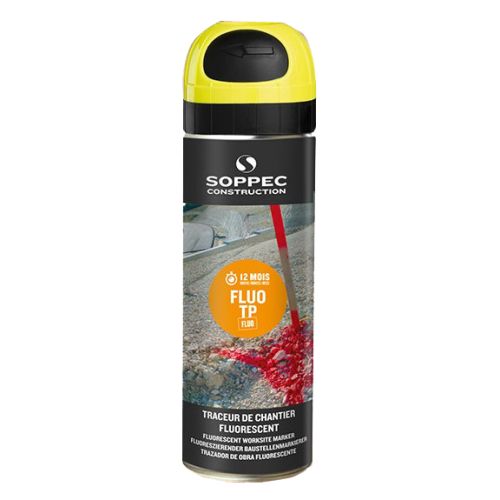 Traceur de chantier Fluo TP 500 ml - rouge SOPPEC 141525O photo du produit Secondaire 2 L