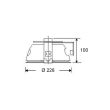 Kit fluorescent à encastrer 2 × 18W / BE blanc - SFN - 18221802 pas cher Secondaire 2 S