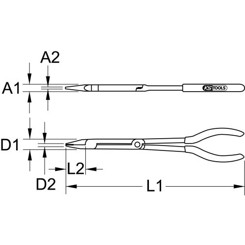 Pince coupante à double articulation 290 mm KS TOOLS 500.7201 photo du produit Secondaire 1 L