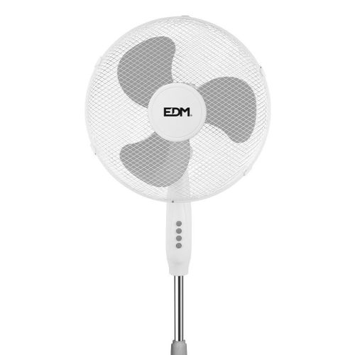 Ventilateur sur pied 45W blanc D.40cm hauteur réglable 105-125cm - EDM - 33500 pas cher Secondaire 1 L