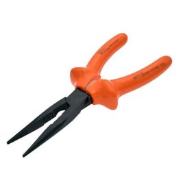 Pince à bec Ks Tools demi-rond isolée photo du produit Principale M