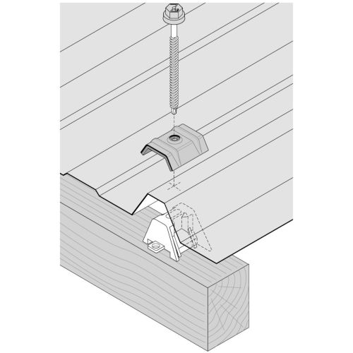 Cavalier CAV.VULCO aluminium/pr&eacute;-laqu&eacute; en boite de 100 - ETANCO - 111101-001 pas cher Secondaire 2 L