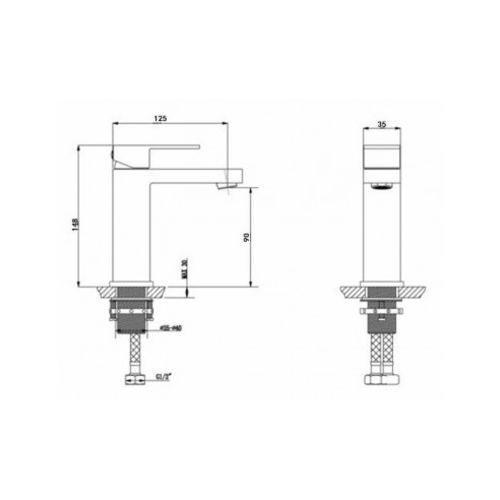 Robinet de lavabo doré HALYS - HUDOR - 3 701 394 911 206 pas cher Secondaire 2 L