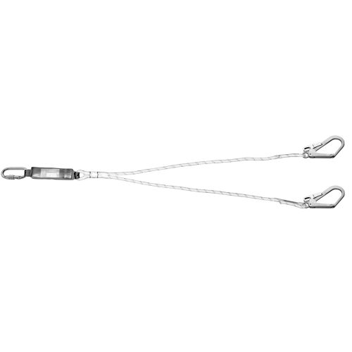 Longe antichute double drisse LDAD-1,5-10-10 blanc - TRACTEL - 77992 pas cher