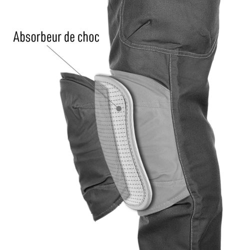 Pantalon de travail multipoches HARPOON ENDURO noisette T36 - TSD BOSSEUR - 11284-017 pas cher Secondaire 1 L