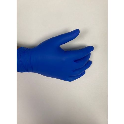 100 GANTS JETABLES EN NITRILE-BLEU L