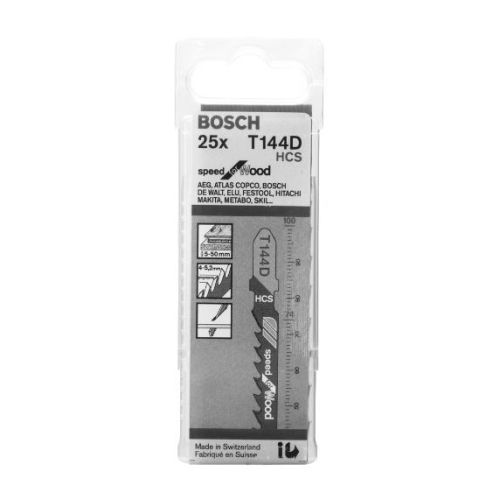 Lame de scie sauteuse T 144 D Speed For Wood - BOSCH - 2608633625 pas cher Secondaire 4 L