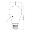 Lampe LED TOLEDO GLS V4 dimmable 827 E27 11 W SYLVANIA 0026683 photo du produit Secondaire 1 S