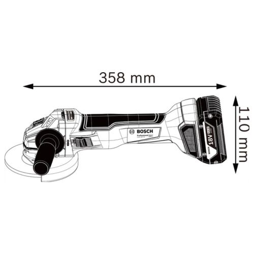 Kit 4 outils 18 V (GSR110/GDX210/GWS10/GBH24) + 3 batteries + chargeur + coffret L-Box BOSCH photo du produit Secondaire 11 L