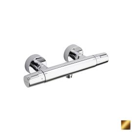 Mitigeur de douche thermostatique TZAR Ramon Soler 343401SOC or brossé poignées en laiton - 34D302499 pas cher Principale M