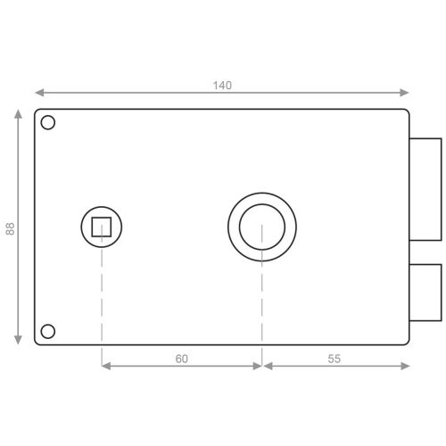 Serrure monopoint KESO 4000S Omega horizontale tirage cylindre de 45 droite Héraclès 120300-30-1APR photo du produit Secondaire 10 L