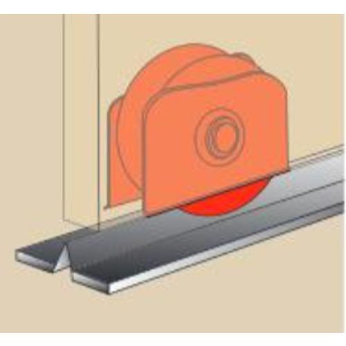 Roue à support réversible gorge triangulaire D120x20mm - TORBEL - A19120 pas cher Secondaire 1 L