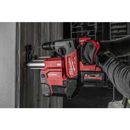 Perforateur SDS Plus 18 V M18 ONEFHXDEL-552C + 2 batteries 5,5 Ah + chargeur + système d'aspiration + coffret MILWAUKEE 4933478506 photo du produit Secondaire 1 L