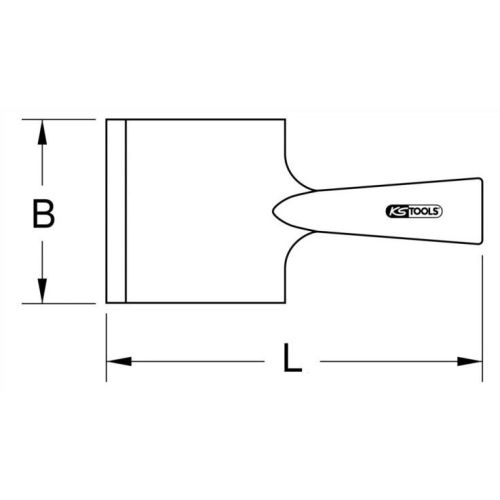 Grattoir à émmancher BRONZEPLUS 75mm L 220mm - KS TOOLS - 963.9535 photo du produit Secondaire 1 L