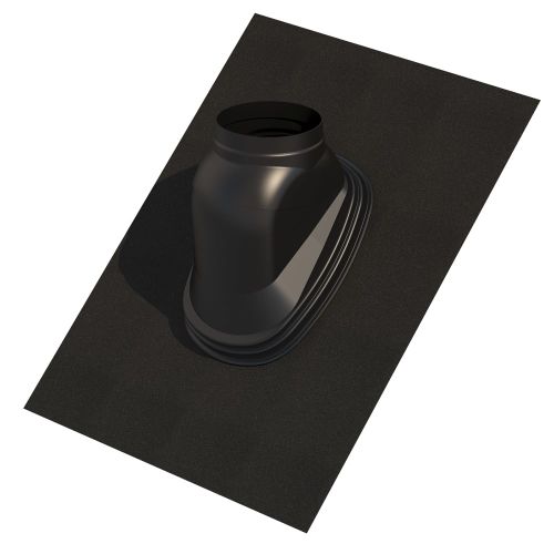 Solin de toit pour terminal noir Ubiflex 25 à 45° 80/125mm - UBBINK - 189901 pas cher Principale L