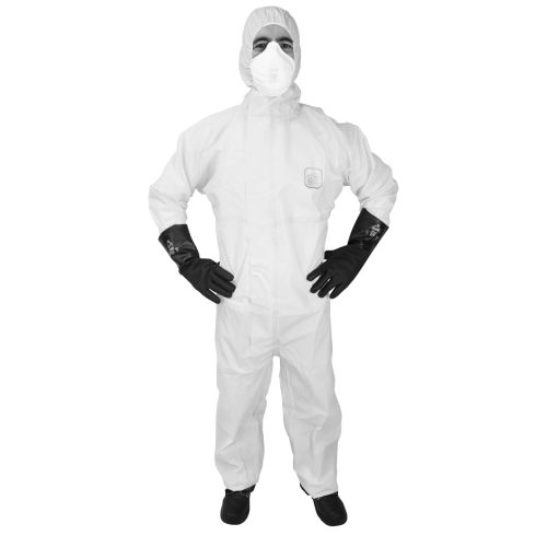 Combinaison jetable SEGEPRO 3B/4B/5B/6B EN1073 EN14126 jaune T2 - SEGETEX-EIF - CJ302 pas cher Secondaire 1 L