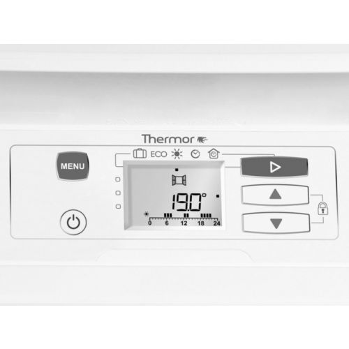 Radiateur électrique à chaleur douce 500W MOZART DIGITAL Horizontal - THERMOR - 475211 pas cher Secondaire 2 L