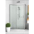 Porte coulissante Equi 137-140cm chromé en verre claire - ROTH - 1406000039 pas cher
