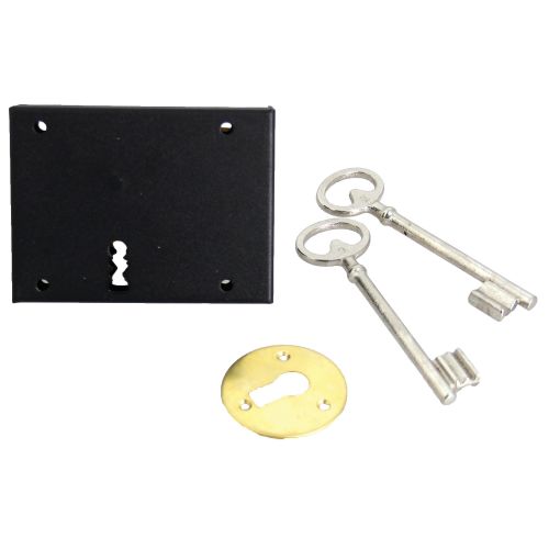 Serrure pêne dormant noir 95mm droite - JPM - 105000-01-1Y pas cher Secondaire 1 L