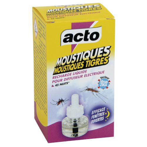 Recharge liquide antimoustiques 30 ml pour diffuseur éléctrique ACTO INSECTICIDES MAT2 photo du produit