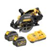 Scie circulaire construction 54 V XR FLEXVOLT BRUSHLESS 190 mm + 2 batteries + chargeur DEWALT DCS577T2-QW photo du produit