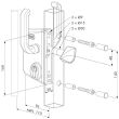 Serrure de portail coulissant pour profil carré 60x60mm - LOCINOX - LSKZ6060U2LZILVVSZS pas cher Secondaire 1 S