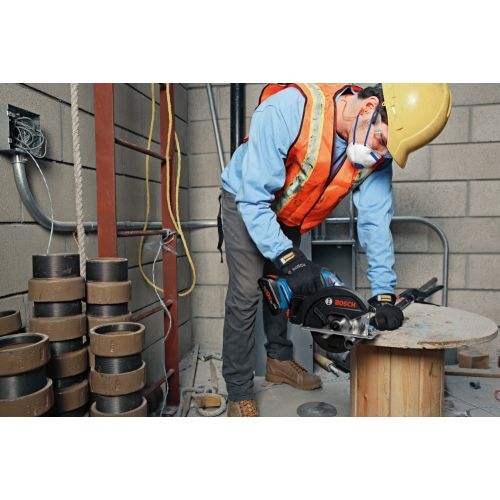 Scie circulaire 18 V GKM 18V-50 + 2 batteries GBA 5 Ah + chargeur en coffret L-BOXX BOSCH 06016B8002 photo du produit Secondaire 5 L