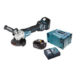 Meuleuse 18 V Makita DGA517RTJ + 2 batteries 5 Ah BL1850 + chargeur + coffret Makpac 3 photo du produit Principale M