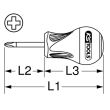 Tournevis Phillips ULTIMATE Tom pouce PH2 38 mm KS TOOLS 922.6037 photo du produit Secondaire 1 S