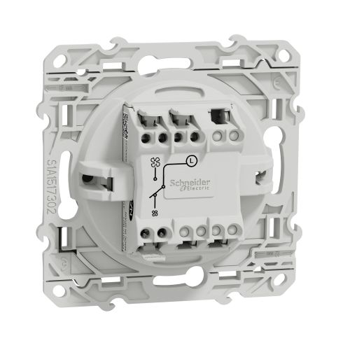 Interrupteur VMC ODACE sans position arrêt aluminium - SCHNEIDER ELECTRIC - S530233 pas cher Secondaire 4 L