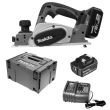 Rabot 18V LXT + 2 batteries 5Ah + chargeur + coffret MAKPAC - MAKITA - DKP180RTJ pas cher