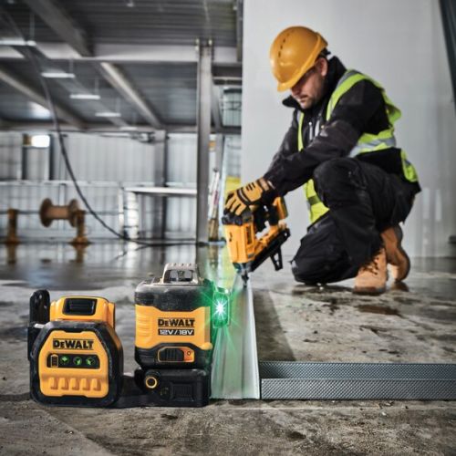 Laser multi-lignes 12V/18V 3 x 360° vert + 1 batterie XR 2 Ah + chargeur + coffret T-STAK DEWALT DCE089D1G18-QW photo du produit Secondaire 4 L