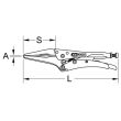 Pince étau pour tubes ronds 0-86 mm KS TOOLS 115.1505 photo du produit Secondaire 1 S