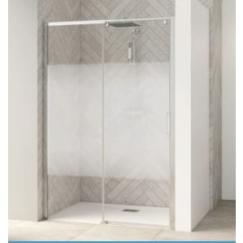 Paroi de douche Kinedo smart design coulissante blanc sans seuil verre transparent C-2 - PA923 pas cher Principale M