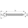 Vis châssis WIROX PVC 7,5X60 boîte de 100 SPAX 1021010750605 photo du produit Secondaire 1 S