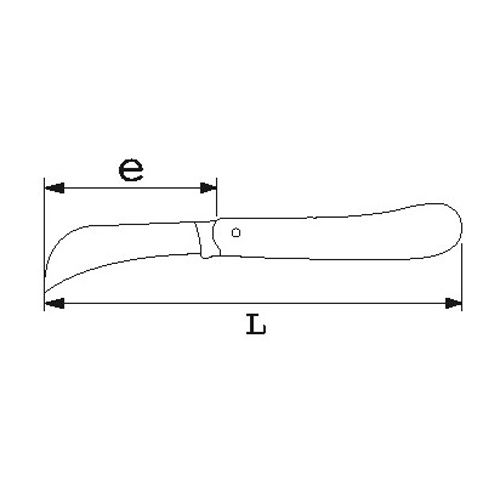 Couteau pour électricien à deux lames - SAM OUTILLAGE - 371 pas cher Secondaire 1 L